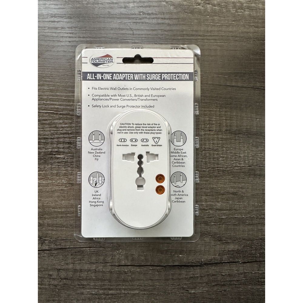 AMERICAN TOURISTER‎ All In One Adapter Plug  Surge Protection